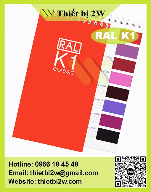 BẢNG MÀU RAL K1