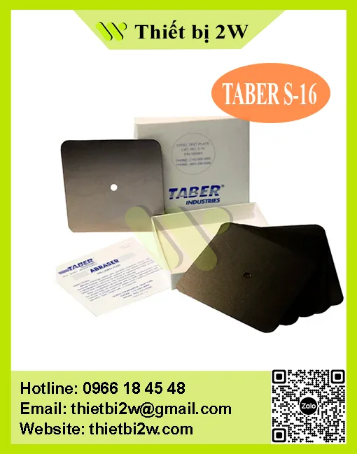 TEST PLATE STEEL S-16 TABER